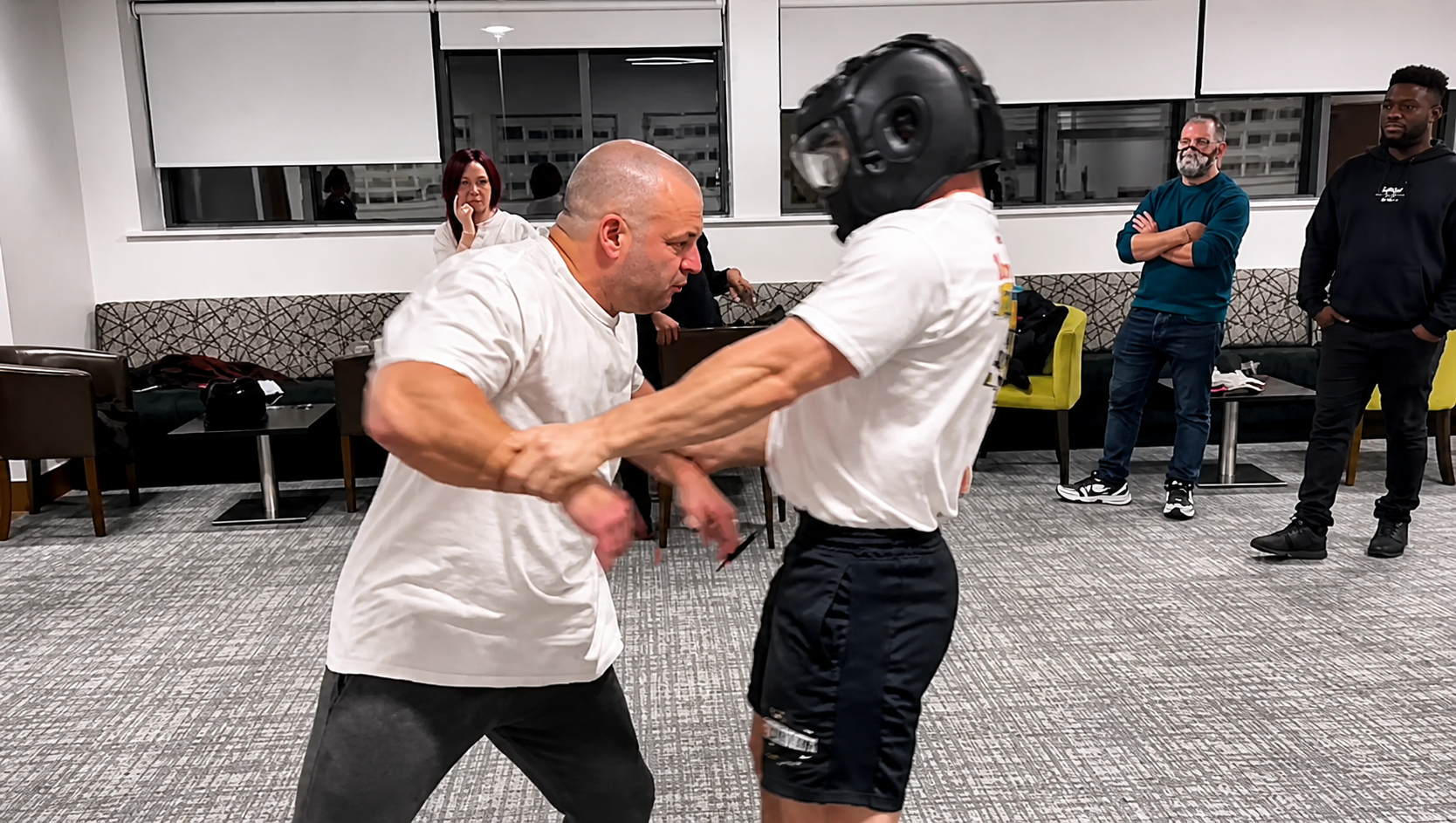 Martial arts and self defence pad training in Basildon Essex