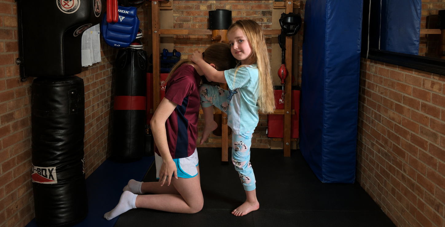 Young students practising self defence training at Ultimate Street Defence in Basildon