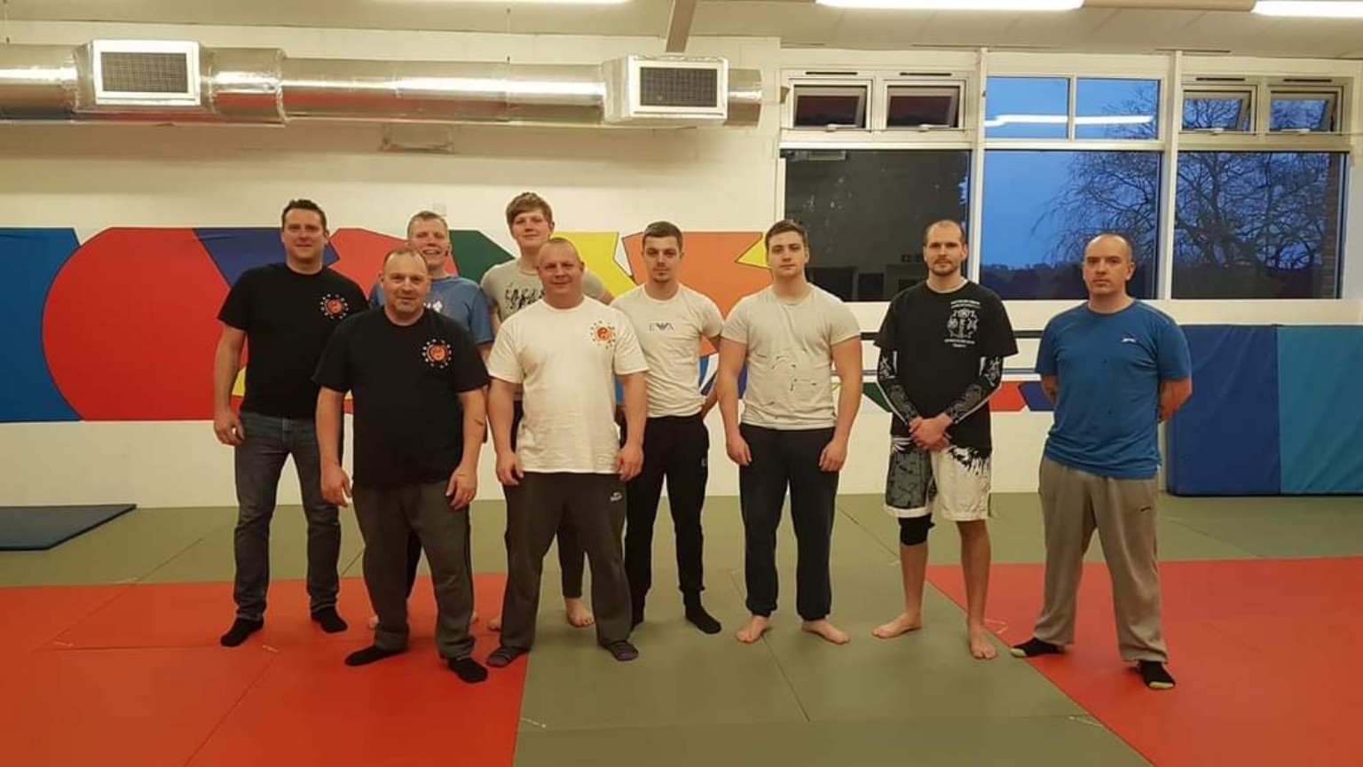 Group martial arts and self defence training session in Basildon, Essex with Ultimate Street Defence